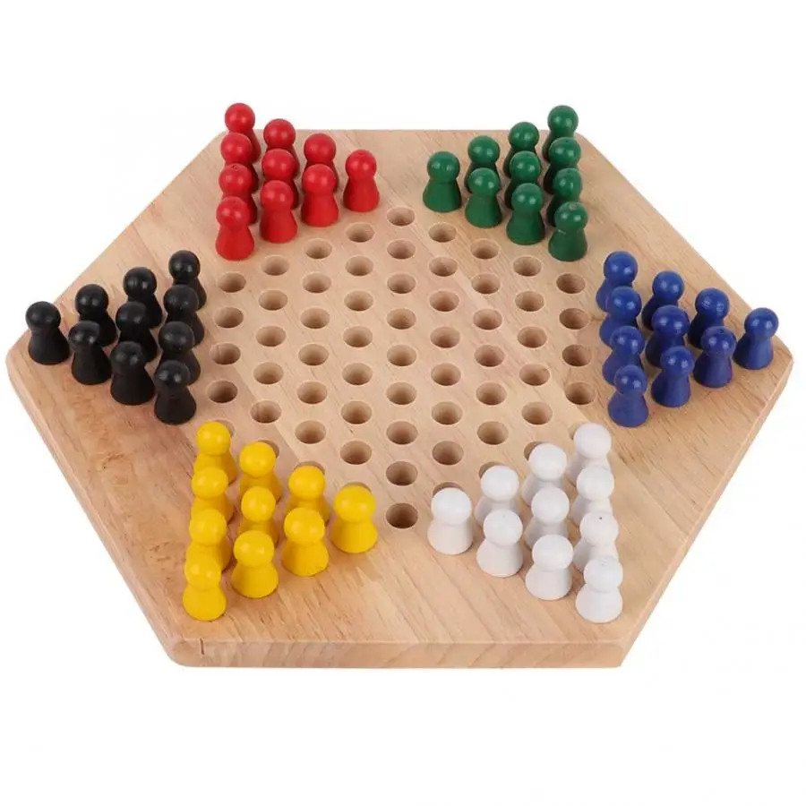 Board Game Halma - لوحة تعليمية خشبية للأطفال ، هلما