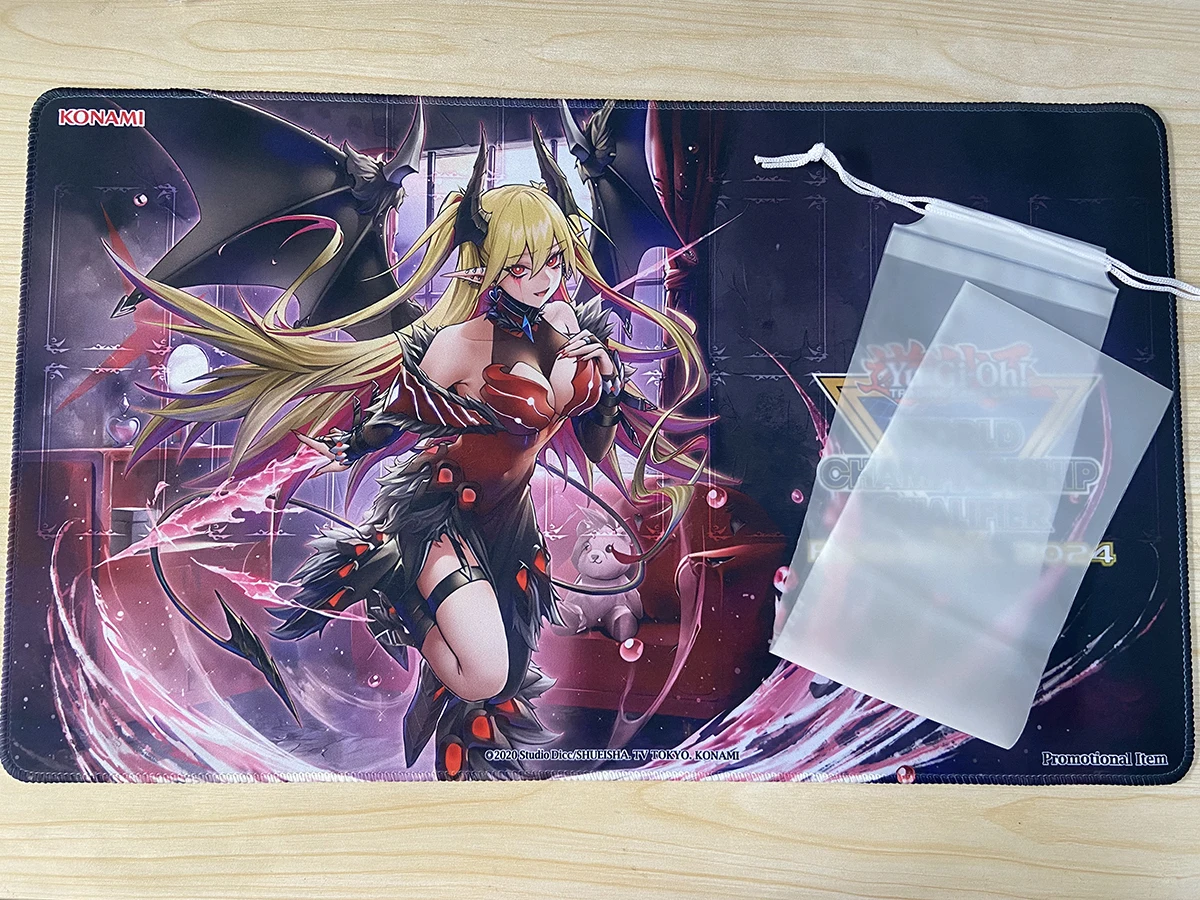 Board Game Yugioh - YuGiOh Playmat Lacrima The Crimson Tears