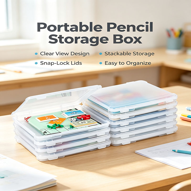 Board Game Organization - علبتان شفافتان نحيفتان لتخزين ألعاب الطاولة