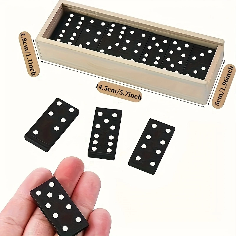 28 قطعة/صندوق مجموعة الدومينو  - مراجعة Board Game Organization وسعره