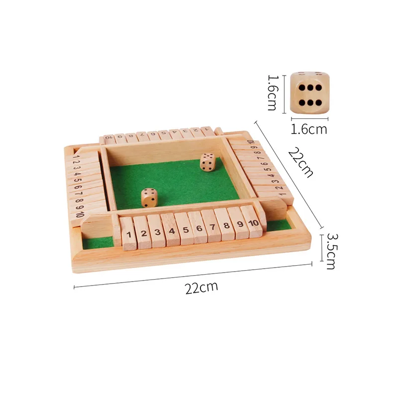 2-4 لاعب خشبي الرياضيات اللوحا - مراجعة Board Game Organization وسعره