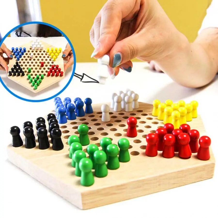 لوحة تعليمية خشبية للأطفال ، ه - مراجعة Board Game Halma وسعره