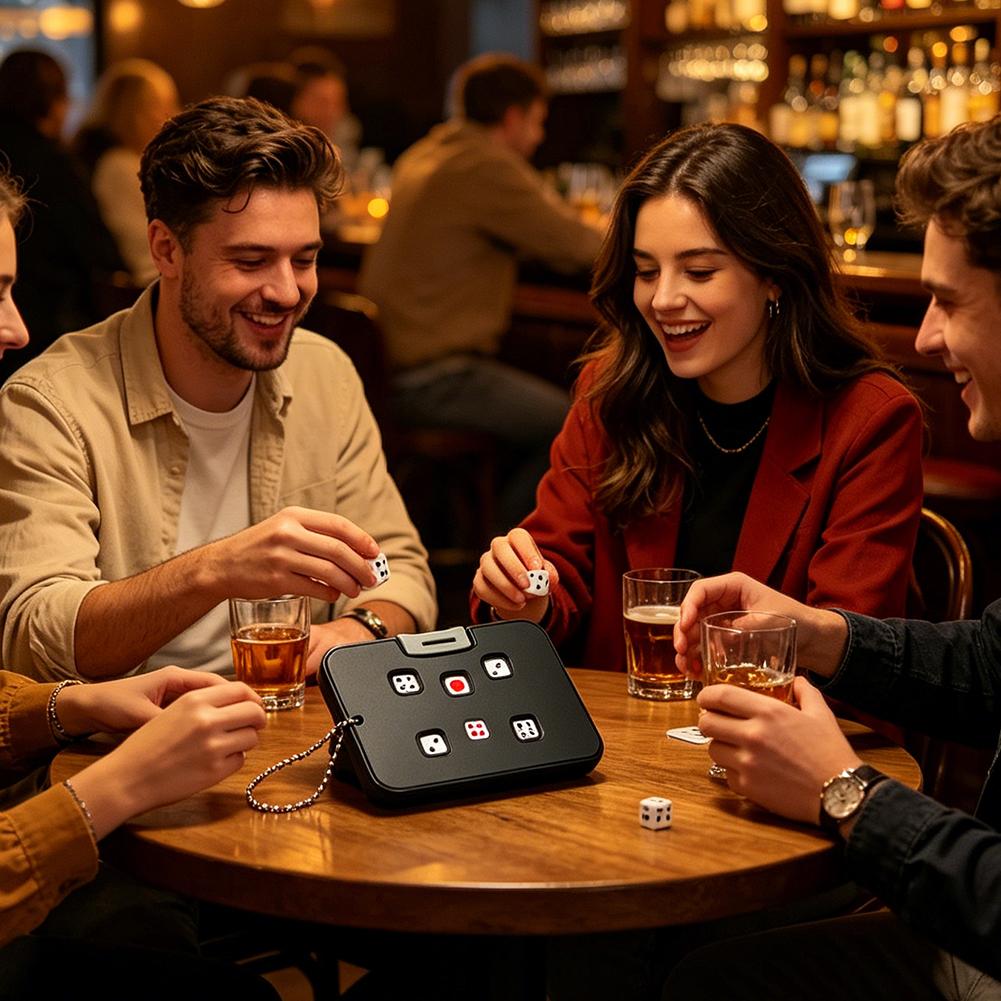 حافظة صغيرة محمولة للنرد مع سل - مراجعة Board Game Organization وسعره